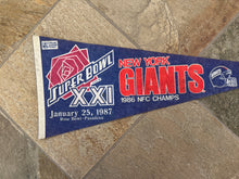 Load image into Gallery viewer, Vintage New York Giants Super Bowl XXI Football Pennant