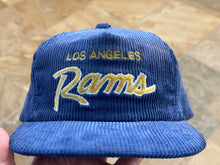 Load image into Gallery viewer, Vintage Los Angeles Rams Sports Specialties Script Corduroy Football Hat