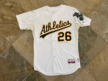Load image into Gallery viewer, Oakland Athletics Danny Valencia Game Worn Majestic Baseball Jersey, Size 46, Large