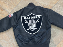 Load image into Gallery viewer, Vintage Los Angeles Raiders Starter Satin Football Jacket, Size Medium