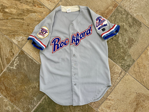 Vintage Rockford Cubbies Wilson Game Worn Baseball Jersey, Size 46, Large