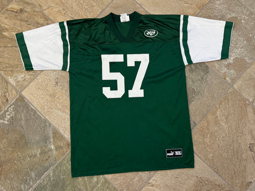 Vintage New York Jets Mo Lewis Puma Football Jersey, Size XL