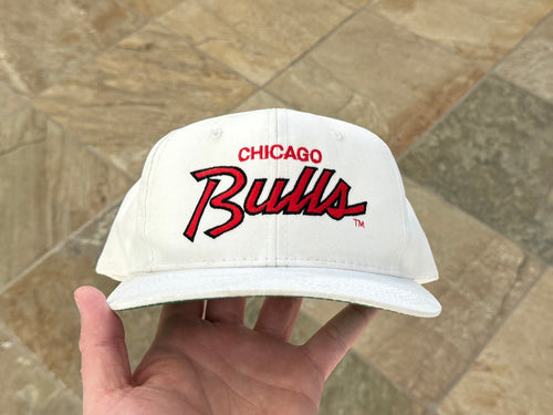 Vintage Chicago Bulls Sports Specialties Script Snapback Basketball Hat