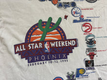 Load image into Gallery viewer, Vintage 1995 NBA All Star Game Phoenix Trench Basketball TShirt, Size Large