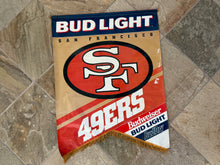 Load image into Gallery viewer, Vintage San Francisco 49ers Budweiser Banner Flag Bar Display ###