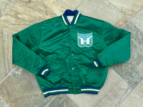 Vintage Hartford Whalers Starter Satin Hockey Jacket, Size XL