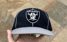 Load image into Gallery viewer, Vintage Oakland Raiders Plain Logo Pin Stripe Snapback Football Hat