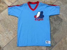 Load image into Gallery viewer, Vintage Montreal Expos Sand Knit Baseball Jersey, Size Youth Large, 10-12