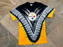 Load image into Gallery viewer, Vintage Pittsburgh Steelers Majestic Tie Dye Football TShirt, Size Medium
