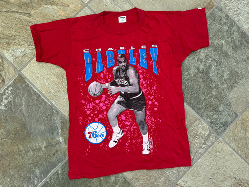 Vintage Philadelphia 76ers Charles Barkley Starter Basketball TShirt, Size Large