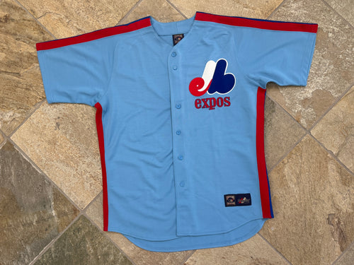 Vintage Montreal Expos Majestic Cooperstown Baseball Jersey, Size XL