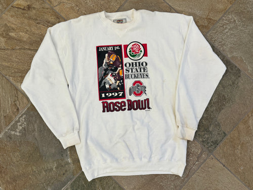 Vintage Ohio State Buckeyes Rose Bowl College Sweatshirt, Size Large