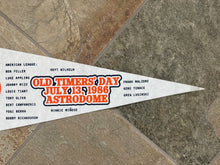 Load image into Gallery viewer, Vintage Houston Astros 1986 Old Timers Day Baseball Pennant