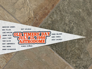 Vintage Houston Astros 1986 Old Timers Day Baseball Pennant