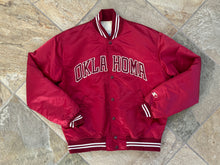 Load image into Gallery viewer, Vintage Oklahoma Sooners Starter  Satin College Jacket, Size Large