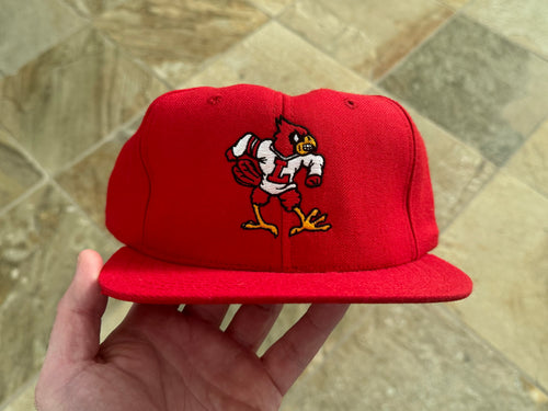 Vintage Louisville Cardinals Snapback Hat Cap University of 