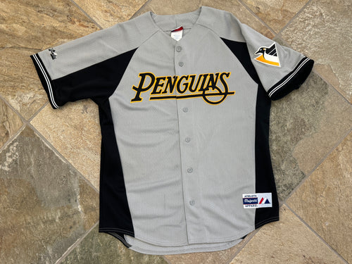 Vintage Pittsburgh Penguins Majestic Baseball Hockey Jersey, Size Large