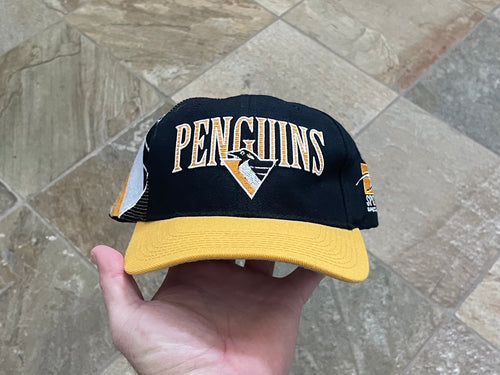 Vintage Pittsburgh Penguins Sports Specialties Laser Snapback Hockey Hat