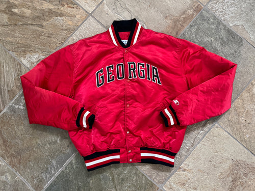 Vintage Georgia Bulldogs Starter Satin College Jacket, Size XL