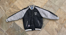 Load image into Gallery viewer, Vintage Oakland Raiders Pro Player Leather Football Jacket, Size Large