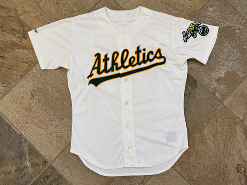 Vintage Oakland Athletics Eddie Taubensee Team Issued Rawlings Baseball Jersey, Size 48, XL