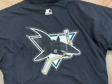 Load image into Gallery viewer, Vintage San Jose Sharks Starter Parka Hockey Jacket, Size Large