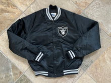 Load image into Gallery viewer, Vintage Los Angeles Raiders Chalk Line Satin Football Jacket, Size Medium