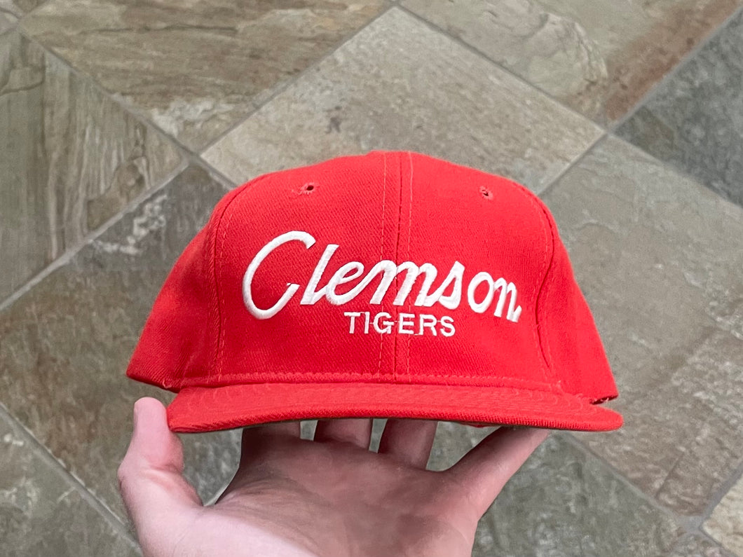 Vintage Clemson Tigers Sports Specialties Script Snapback College Hat
