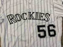 Load image into Gallery viewer, Colorado Rockies Noel Cuevas Game Worn Majestic Baseball Jersey, Size 44, Large