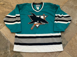 Vintage San Jose Sharks CCM Authentic Hockey Jersey, Size 48, XL