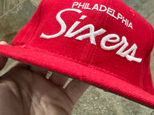Load image into Gallery viewer, Vintage Philadelphia 76ers Sports Specialties Script Snapback Basketball Hat