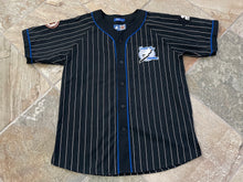 Load image into Gallery viewer, Vintage Tampa Bay Lightning Starter Pinstripe Hockey Jersey, Size Large