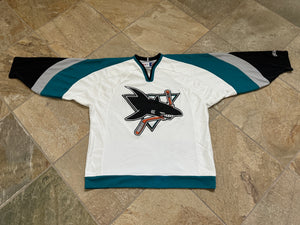 Vintage San Jose Sharks CCM Hockey Jersey, Size Large
