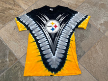 Load image into Gallery viewer, Vintage Pittsburgh Steelers Majestic Tie Dye Football TShirt, Size Medium