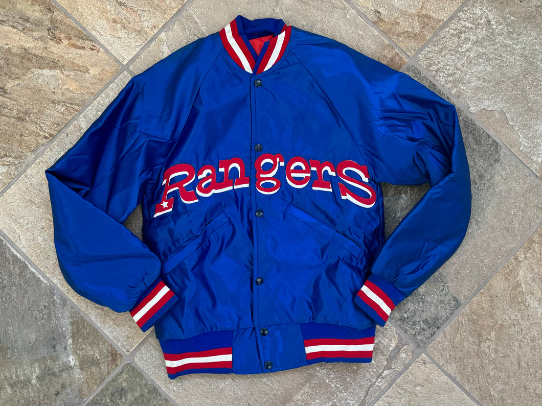 Vintage Texas Rangers Starter Satin Baseball Jacket, Size Small