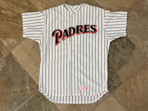 Vintage San Diego Padres Mike Roarke Goodman Game Worn Baseball Jersey, Size 48, XL
