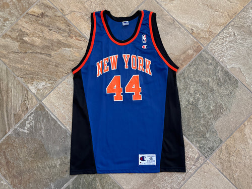 Vintage New York Knicks Hubert Davis Champion Basketball Jersey, Size 48, XL