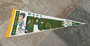 Vintage Oakland Athletics Mark McGwire Salem Baseball Pennant