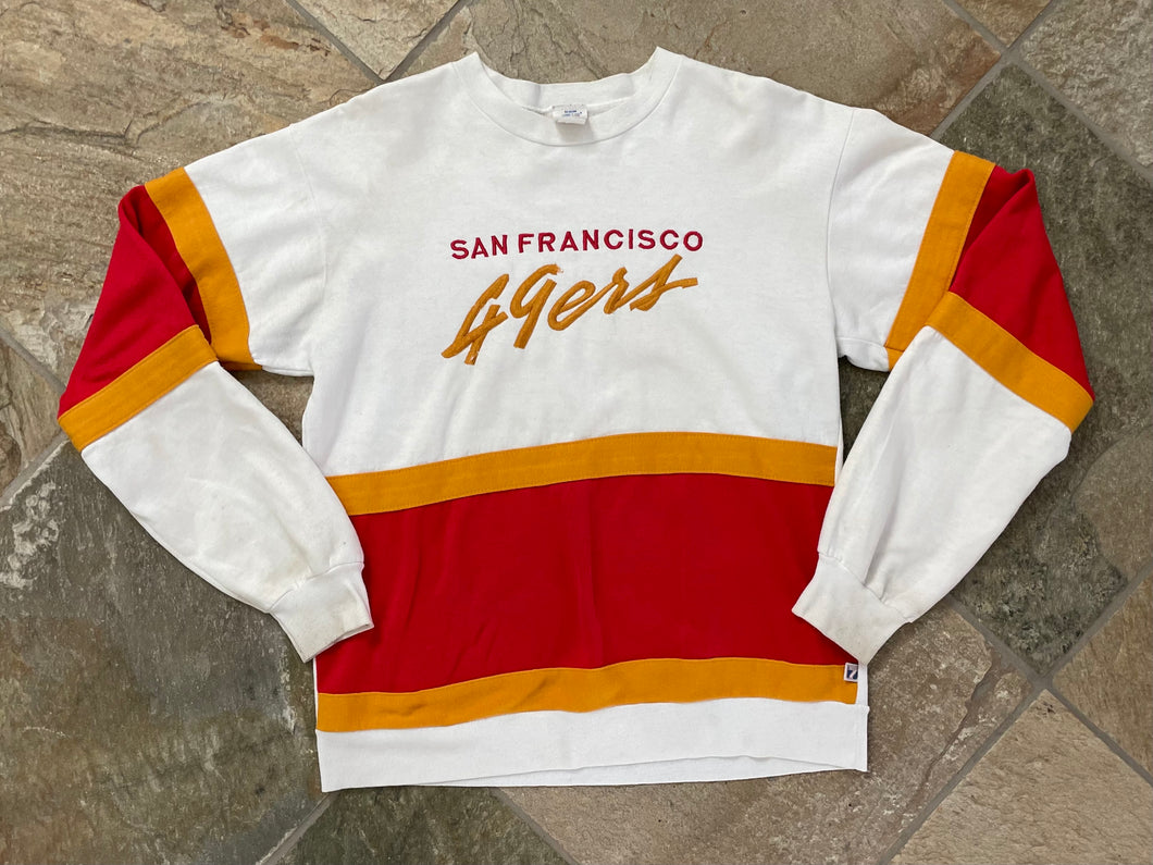 Vintage San Francisco 49ers Logo 7 Football Sweatshirt, Size Large