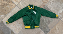 Load image into Gallery viewer, Vintage Oakland Athletics Chalkline Satin Baseball Jacket, Size Youth Small, 6-8