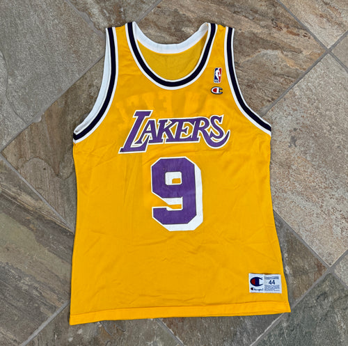 Vintage Los Angeles Lakers Nick Van Excel Champion Basketball Jersey, Size 44, Large