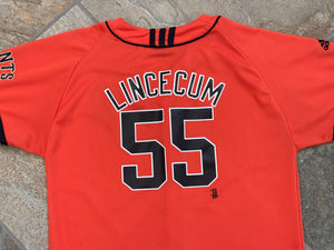 San Francisco Giants Tim Lincecum Adidas Baseball Jersey, Size Youth Large, 14-16