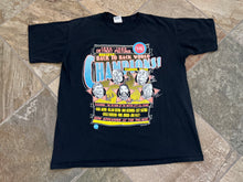 Load image into Gallery viewer, Vintage Detroit Pistons Back to Back Champions Nutmeg Basketball TShirt, Size XL
