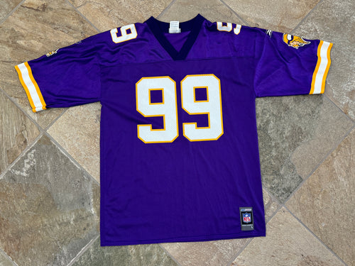 Vintage Minnesota Vikings Chris Hovan Reebok Football Jersey, Size Large