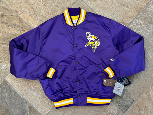 Vintage Minnesota Vikings Starter Satin Football Jacket, Size Large