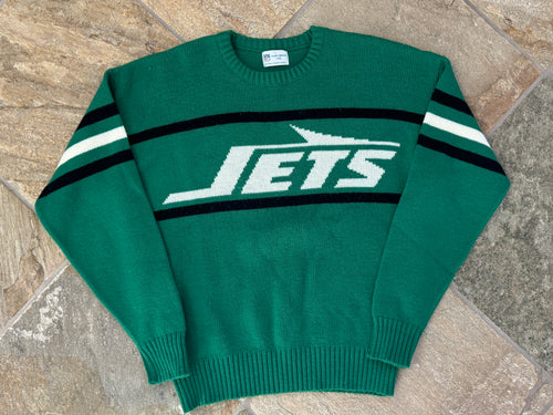 Vintage New York NY Jets Cliff Engle Sweater Football Sweatshirt, Size Large