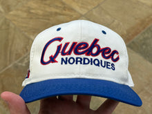 Load image into Gallery viewer, Vintage Quebec Nordiques Sports Specialties Script Snapback Hockey Hat