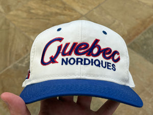 Vintage Quebec Nordiques Sports Specialties Script Snapback Hockey Hat