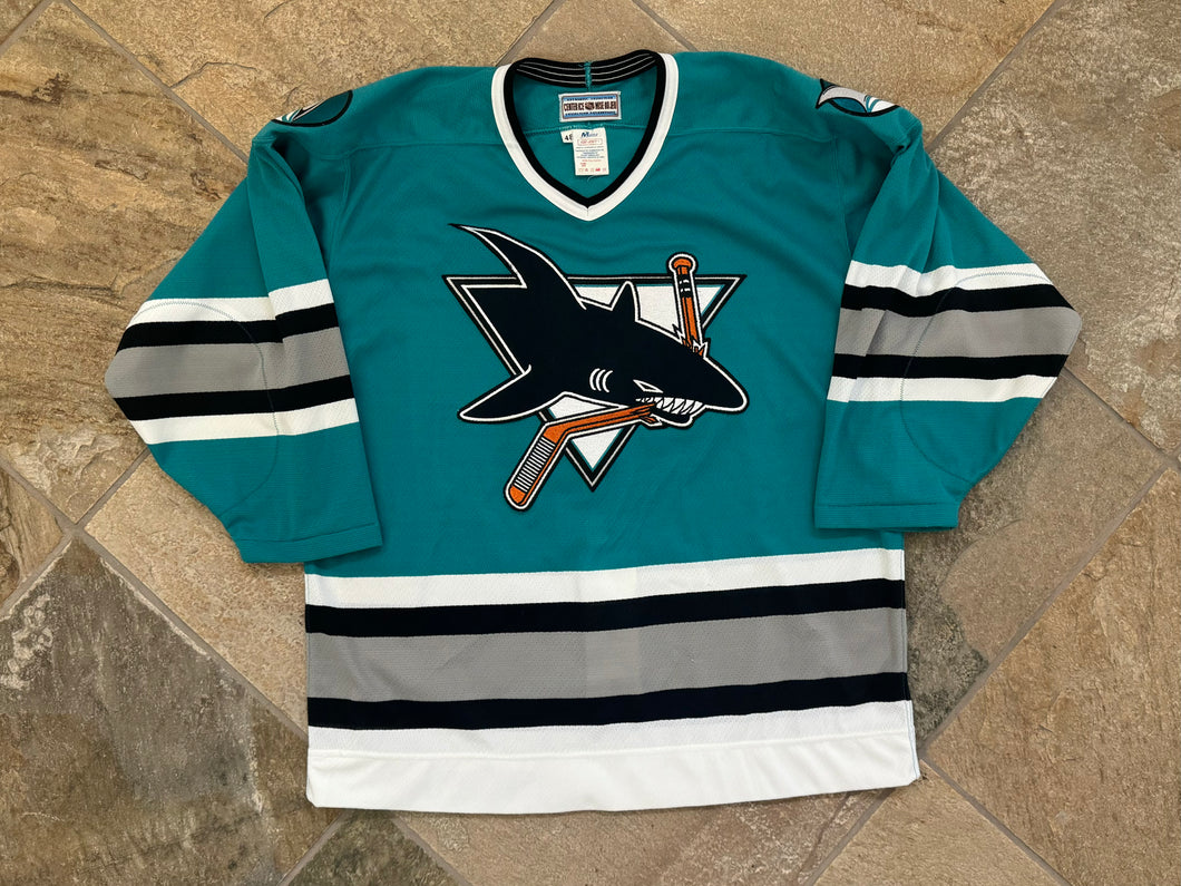 Vintage San Jose Sharks CCM Authentic Hockey Jersey Size 48 XL