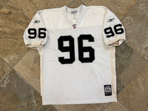Vintage Oakland Raiders Kamerion Wimbley Reebok Authentic Football Jersey, Size 52, XXL